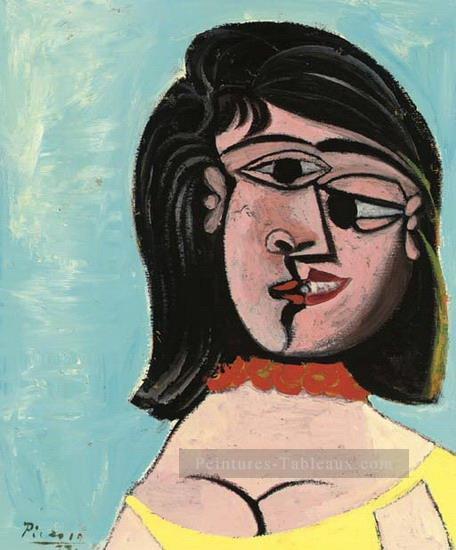Tete Femme Dora Maar 1937 cubiste Pablo Picasso Peintures à l'huile